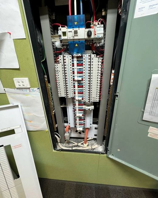 Switchboard checked and upgraded - Done by our own electricians